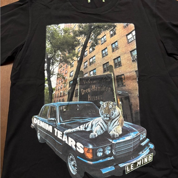 Denim Tears Black Graphic Tee - Picture 2 of 3